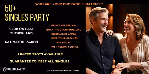 50+ Singles Party Sutherland
