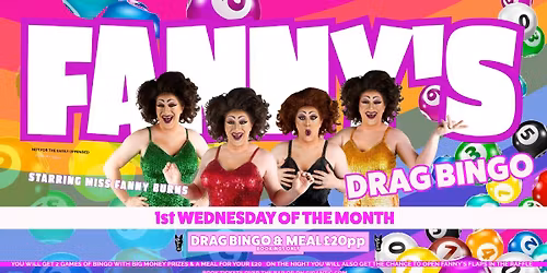 DRAG BINGO with Miss FANNY BURNS
