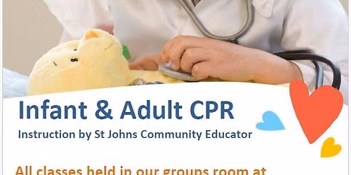 Infant & Adult CPR  - free class by St John