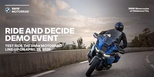 BMW Motorrad Ride and Decide Demo Event