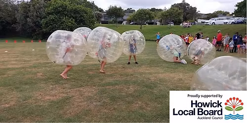 FREE Kiwi Bubble Soccer - Howick Domain - 30 November 2025