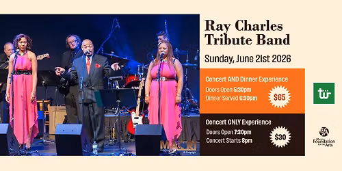 Triwood Dinner Concert featuring the Ray Charles Tribute Band, feat. Thomas "The Voice" Alexander!