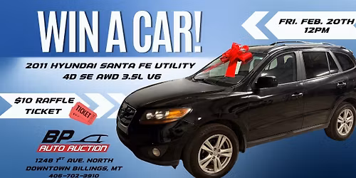 WIN A CAR! FRIDAY FEB. 20TH