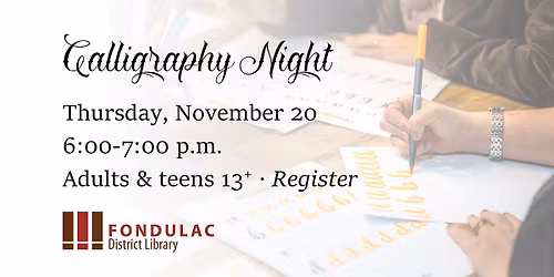 Calligraphy Night