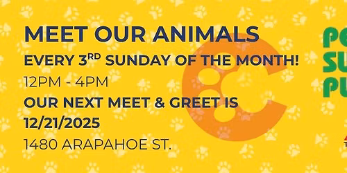 Adoptable Animals Meet & Greet!