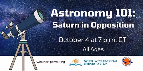 Astronomy 101:  Saturn in Opposition
