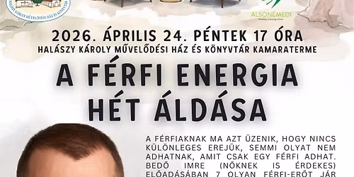 A f\u00e9rfi energia h\u00e9t forr\u00e1sa  - T\u00e1rsalg\u00f3 Bed\u0151 Imr\u00e9vel