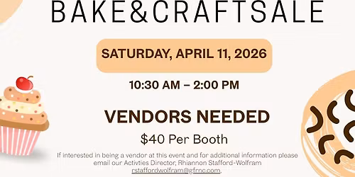 Bake and Craft Sale