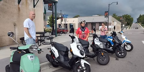 Scooter Ride to Madison Lake for Lunch!