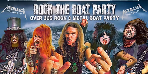 An Afternoon of Rock BOAT PARTY (Over 30s only), 1pm-6pm, Sun 5th July