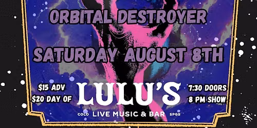 Witch Hound with Cobranoid + Orbital Destroyer + Dr Nez at Lulu's Downtown!