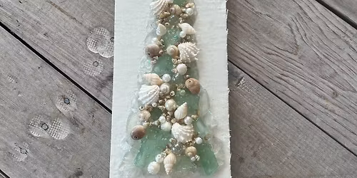 Mixed Media Resin Art Christmas Tree