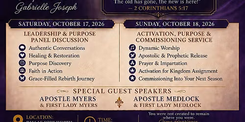 Walking in Divine Favor Conference 2026 "Grace-Filled Rebirth"
