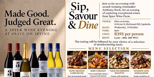 Spier wine tasting 