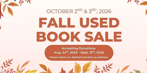 Fall Used Book Sale
