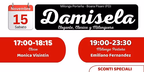 Clase con MONICA VISINTIN - Dj EMILIANO FERNANDEZ