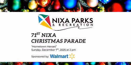 Nixa Christmas Parade: Sponsored by Walmart