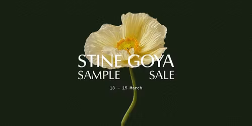 STINE GOYA SAMPLE SALE \u2013 COPENHAGEN