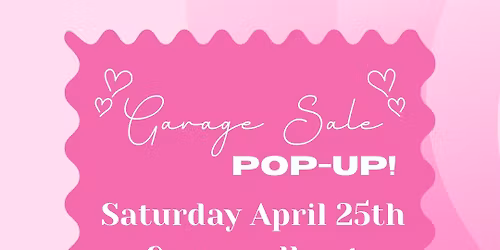 Garage sale pop-up bake stand!