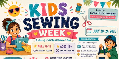 kids sewing workshop 