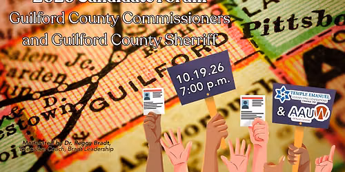 2026 Candidate Forum: Guilford County Commissioners and Guilford County Sherriff
