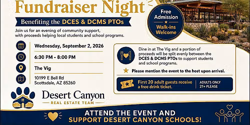Desert Canyon Community Fundraiser Night