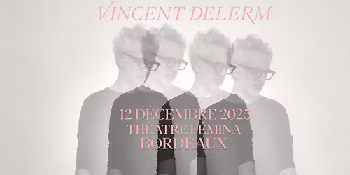 Vincent Delerm \u2022 Th\u00e9\u00e2tre F\u00e9mina \u2022 Bordeaux