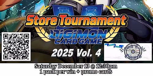 Digimon The Card Game Official December Store Tournament at RTG