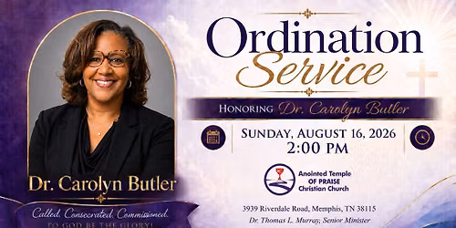 Ordination Service of Dr. Carolyn Butler