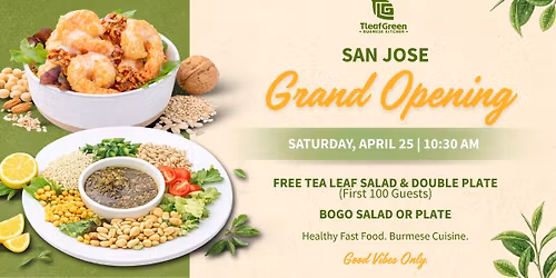 FREE FOOD: TleafGreen San Jose Grand Opening