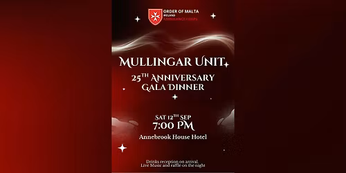 OMAC Mullingar Unit 25th Anniversary Gala Dinner