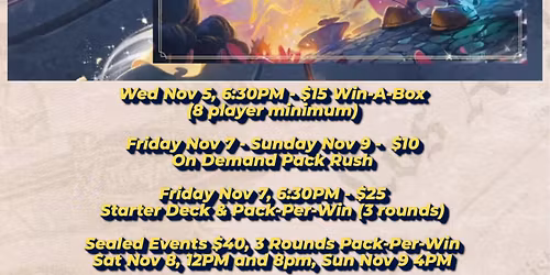 Lorcana Whispers in the Well Prerelease On Demand Pack Rush