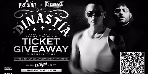 Peso Pluma & Tito Doble P - Concert Ticket Giveaway