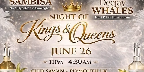 ALL WHITE AFROBEATS CASAMIGOS PARTY (KINGS & QUEENS EDITION ) SPECIAL GUESTS ( HYPEGAD SAMBISA & DEEJAYWHALES OF BIRMINGHAM )