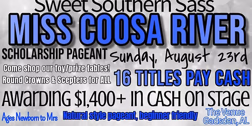 Miss Coosa River by Sweet Southern Sass Pageants