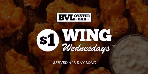 $1 Wing Wednesdays at Bob's \ud83c\udf57