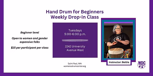 Hand Drum for Beginners (Drop in class)