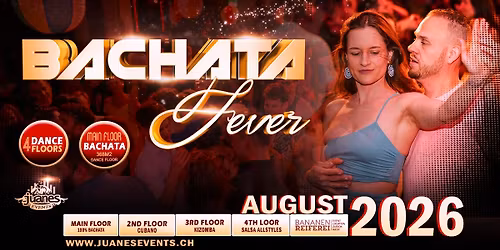 \ud83d\udd25 BACHATA FEVER \ud83d\udd25 2026 Top DJs - Workshops - Shows Bananenreiferei (4 Floors)
