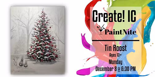Paint Nite at Tin Roost: Did Somebunny Say Christmas?