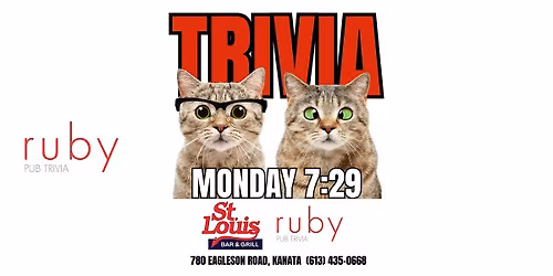 Monday Night Trivia at St. Louis Bar & Grill in Kanata