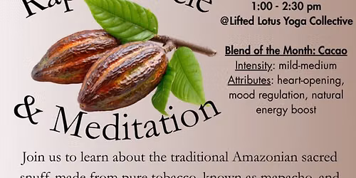 Rap\u00e9h Circle & Guided Meditation with Thlachi and Tati