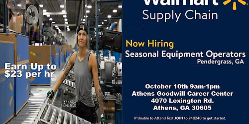 Walmart Fulfillment Center Hiring Event