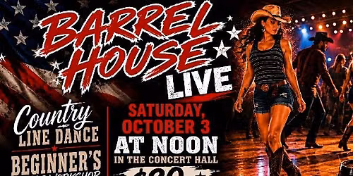 Beginner's Line Dance Workshop #3 at Barrel House Live!