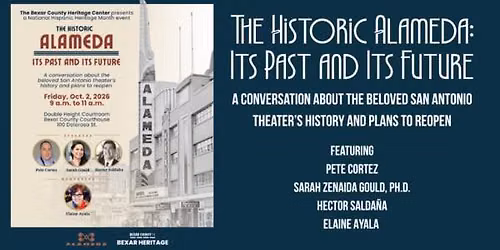 SPECIAL EVENT: The Historic Alameda: Its Past and Its Future
