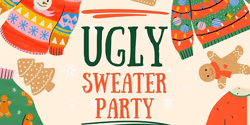 Ugly sweater party and raffle