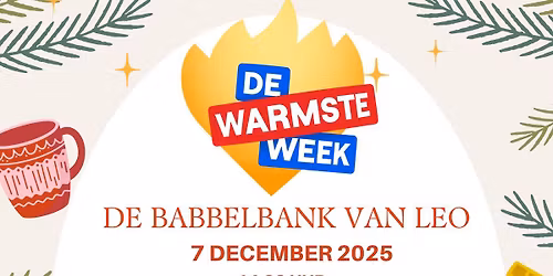 De Babbelbank van Leo t.v.v. De Warmste Week