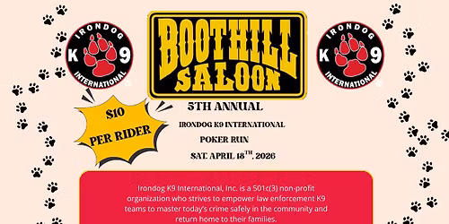 5TH ANNUAL IRONDOG K9 INTERNATIONAL POKER RUN