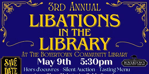 3rd Annual Libations in the Library