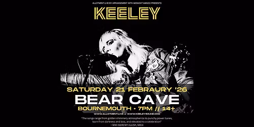 Keeley \u2022 Bear Cave, Bournemouth \u2022 21.02.26