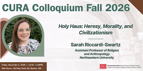 Fall 2026 CURA Colloquium with Sarah Riccardi-Swartz